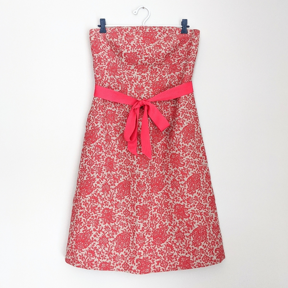 🇨🇦 Sweet Chemise Linen Damask Strapless Dress Made In Canada